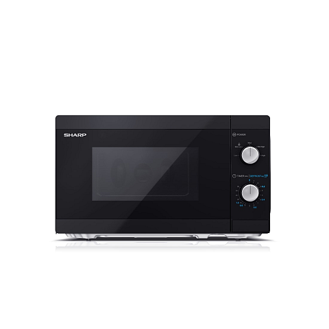 Sharp YC-MS01E-B Mikrowelle Schwarz Solo-Mikrowelle Arbeitsplatte 20 l 800 W