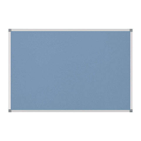 MAUL 6443834 Pinnwand Feste Pinnwand Hellblau Textil