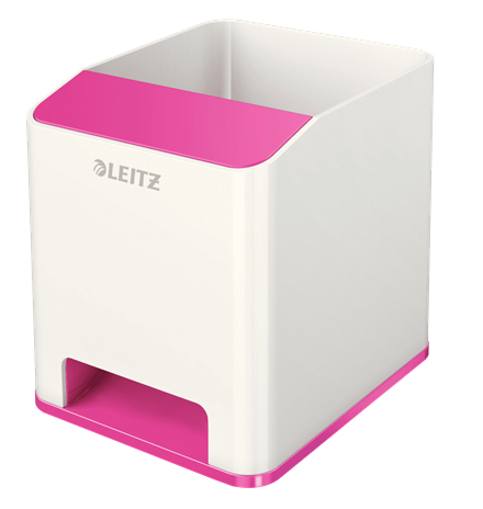 Leitz 53631023 Stiftehalter Polystyrene Pink, Weiß