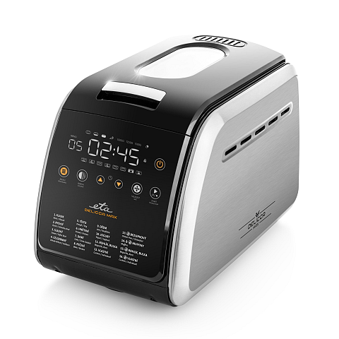 Eta Delicca II Max Brotbackmaschine 850 W Schwarz, Silber