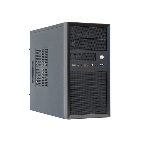 Chieftec CT-01B-350GPB Computer-Gehäuse Mini Tower Schwarz 350 W