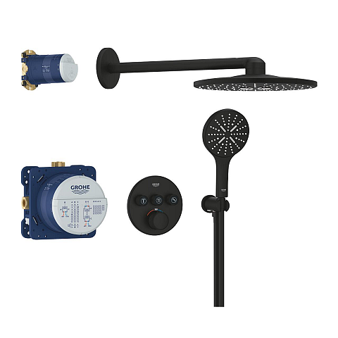 GROHE Grohtherm SmartControl Duschsystem Schwarz