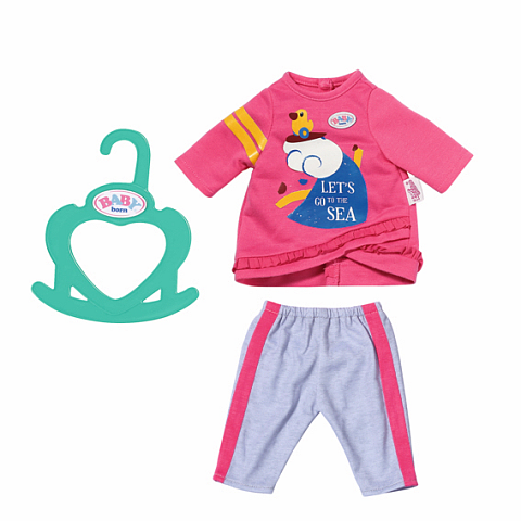 BABY born Little Casual Outfit pink Puppen-Kleiderset