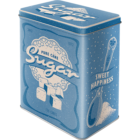 Nostalgic Art 45104993 Lebensmittelaufbewahrungsbehälter Rechteckig Container 3 l Blau, Weiß