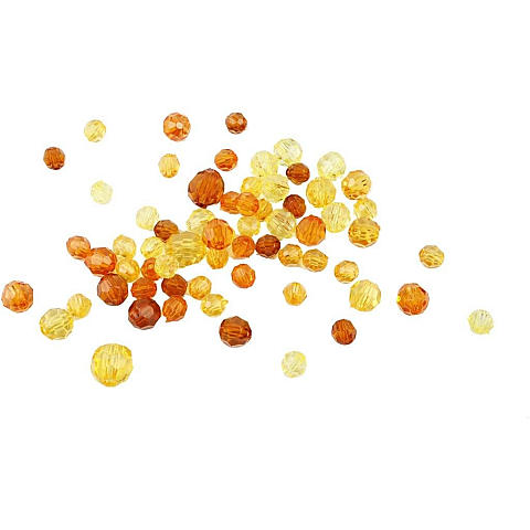 Creativ Company 618861 Perle Perlenmischung Acryl Gelb 170 Stück(e)
