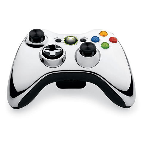 Microsoft Xbox 360 Special Edition Chrome Controller Chrom Gamepad Analog / Digital