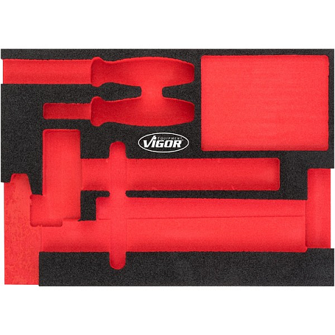 Vigor V5085-L Zubehör für Aufbewahrungsbox Schwarz, Rot Teiler-Set