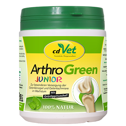 cdVet ArthroGreen Junior 330 g Katze / Hund Puder