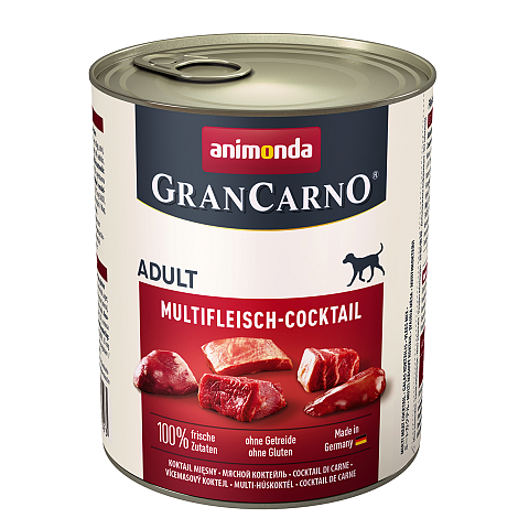 animonda GranCarno multi meat cocktail Rind, Huhn, Spiel, Herz, Truthahn Adult 800 g