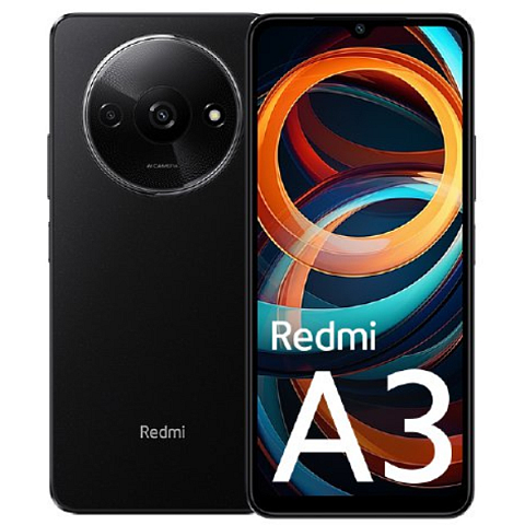 Xiaomi Redmi A3 17 cm (6.71") Dual-SIM Android 14 4G USB Typ-C 3 GB 64 GB 5000 mAh Schwarz