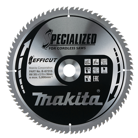 Makita B-67315 Kreissägeblatt 30,5 cm 1 Stück(e)