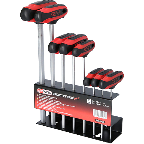 KS Tools 158.8130 Sechskantschlüssel T-Griff-Inbusschlüsselsatz 8 Stück(e)