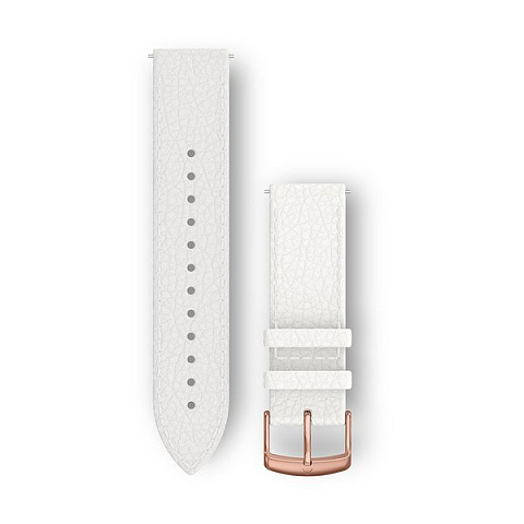 Garmin Quick Release Band Weiß Leder