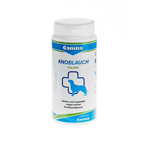 Canina Knoblauch Pulver Hund Puder