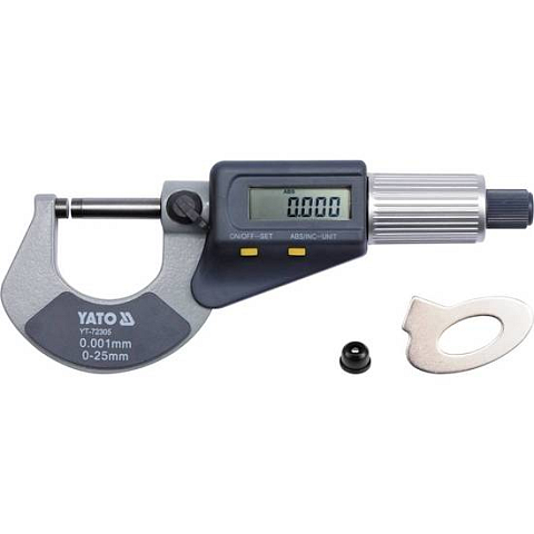Yato YT-72305 Mikrometer 2,5 cm Digitale Bügelmessschraube