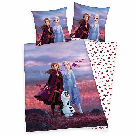 HERDING Die Eiskönigin 2 Bettwäsche-Set 'Magic' - 80-x-80-cm-135-x-200-cm