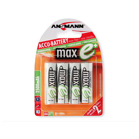 Ansmann 2500mAh AA maxE plus Nickel-Metallhydrid (NiMH)
