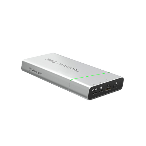 Green Cell PBPLGC20P Powerbank Lithium-Ion (Li-Ion) 20800 mAh Aluminium, Schwarz, Grün, Hellgrau, Silber