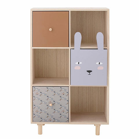 Bloomingville 82054166 Bücherregal für Kinder 6 Regale Natürlich/Natur Standard-Bücherregal