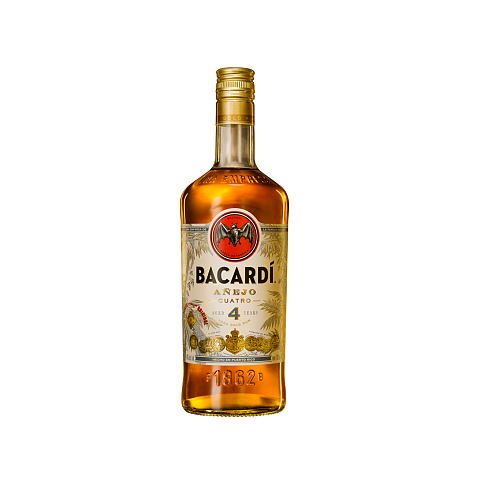 BACARDÍ Añejo Cuatro 0,7 l Gold Rum Karibisch