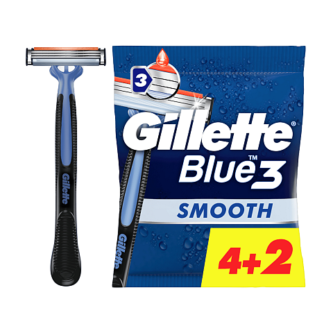 Gillette Blue3 Smooth Blau
