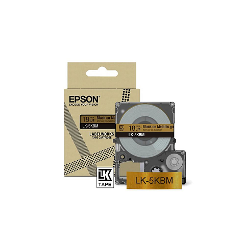 Epson LK-5KBM Schwarz, Gold