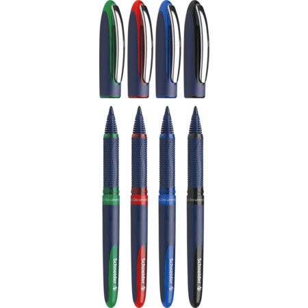 Schneider Schreibgeräte One Business Anklippbarer versenkbarer Stift Schwarz, Blau, Grün, Rot 4 Stück(e)