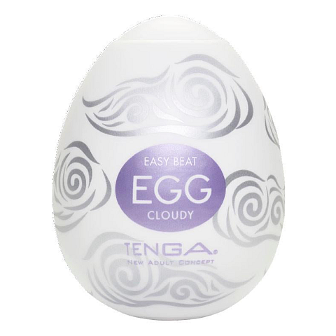 Tenga Egg Cloudy Ei-Masturbator Weiß Thermoplastisches Elastomer (TPE)