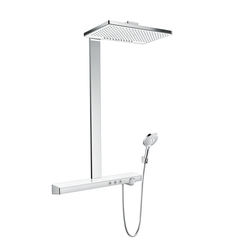 Hansgrohe Rainmaker Select Duschsystem Chrom, Weiß