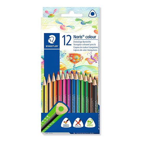Staedtler 187 Schwarz, Blau, Braun, Grün, Hellblau, Hellgrün, Malve, Orange, Pfirsich, Rot, Gelb 12 Stück(e)