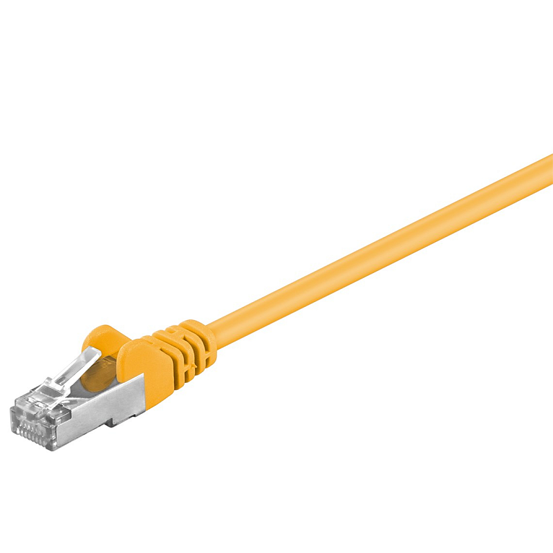 Goobay 50167 Netzwerkkabel Gelb 3 m Cat5e F/UTP (FTP)