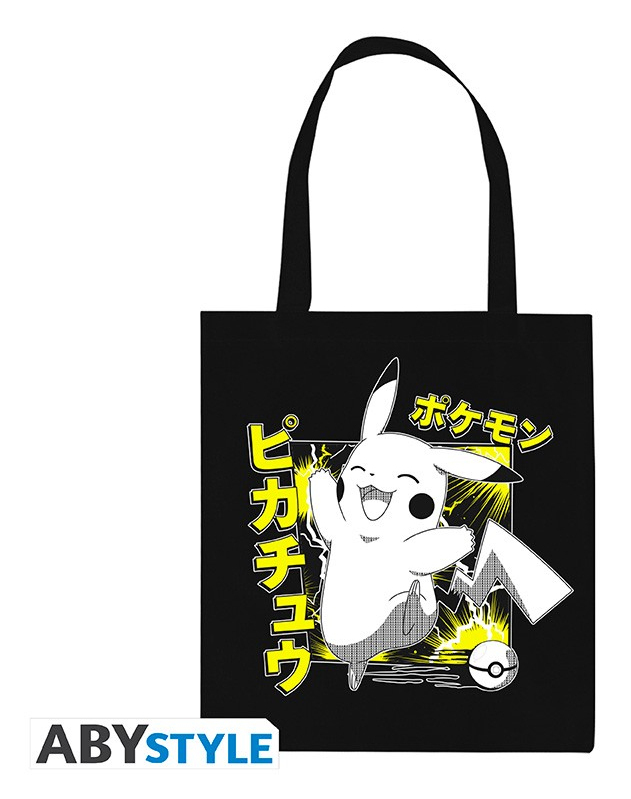 ABYstyle Pokemon Baumwolle Schwarz Unisex Stoffbeutel