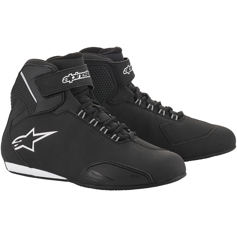Alpinestars 2544619-119-10 Motorrad-Schuh Männlich Erwachsener Schwarz, Silber