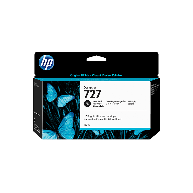 HP 727 Fotoschwarz DesignJet Tintenpatrone, 130 ml