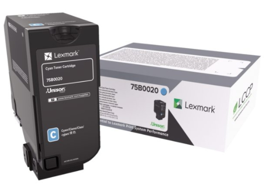 Lexmark 75B0020 Tonerkartusche 1 Stück(e) Original Cyan