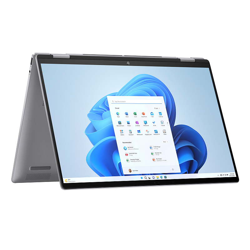 HP ENVY x360 16-ad0155ng AMD Ryzen™ 5 8640HS Hybrid (2-in-1) 40,6 cm (16") Touchscreen 3K 16 GB LPDDR5-SDRAM 512 GB SSD Wi-Fi 6E (802.11ax) Windows 11 Home AI PC Silber