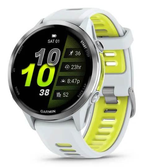 Garmin Forerunner 970 3,56 cm (1.4") AMOLED Digital 454 x 454 Pixel Touchscreen Weiß WLAN GPS