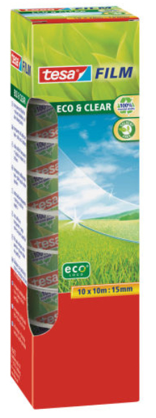 TESA 57070-00000-00 Schreibwaren-Klebeband 10 m Transparent 10 Stück(e)