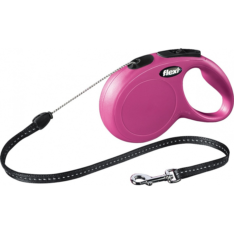 Flexi New CLASSIC 8 m Pink Hund Rückziehbare Leine