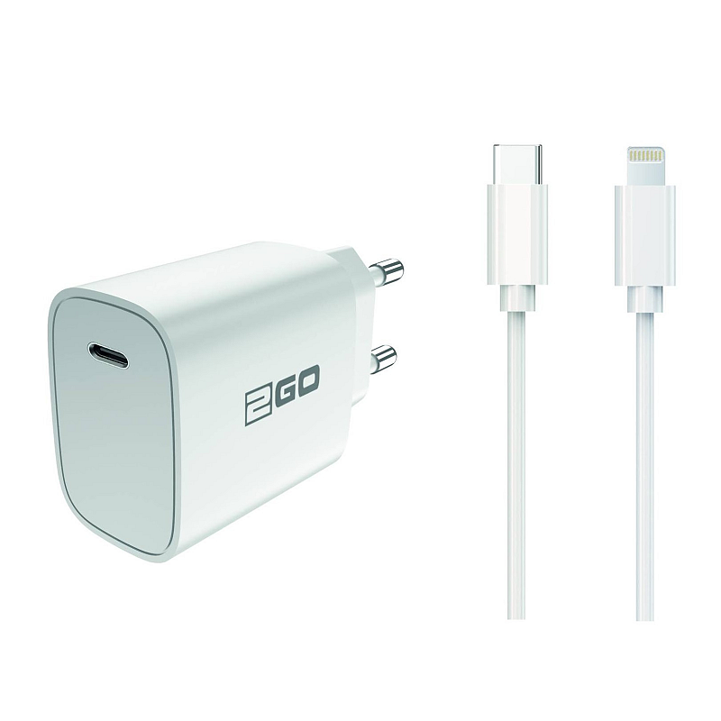 2GO 797277 Ladegerät für Mobilgeräte Universal Weiß AC Drinnen