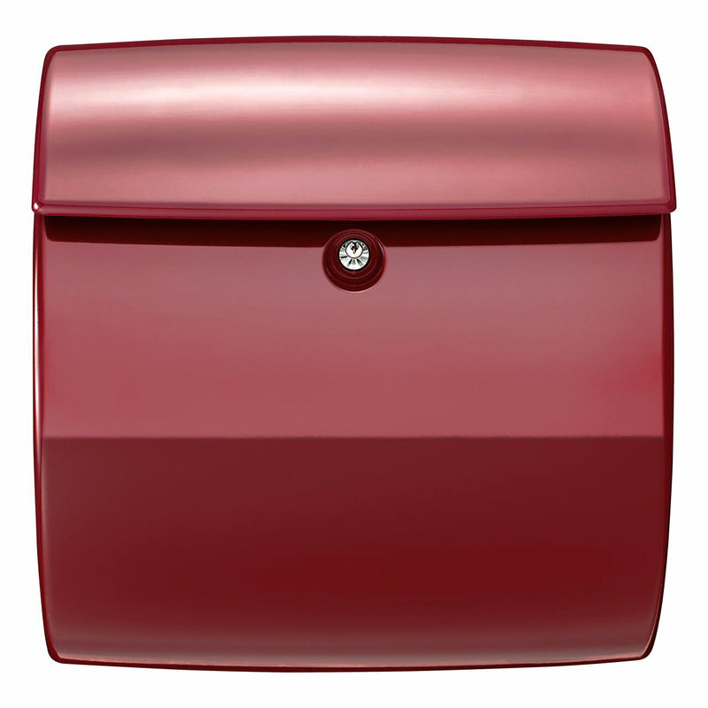 BURG-WÄCHTER PIANO 886 Merlot Briefkasten Rot Wandmontierter Briefkasten Kunststoff