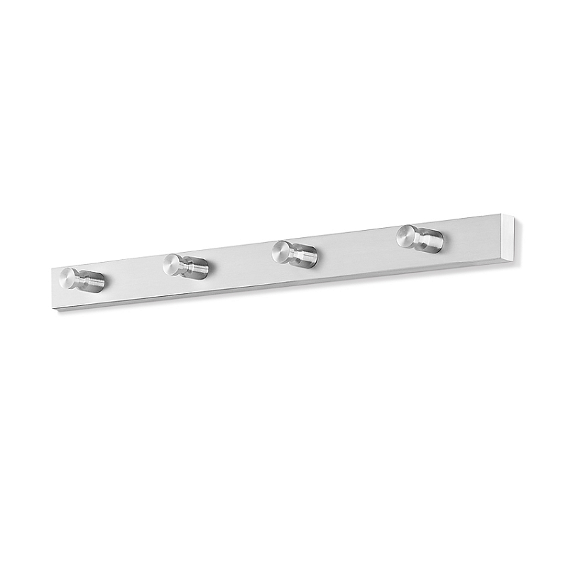 ZACK ACCOLO Gaderobe Wand-montiert 4 Haken Edelstahl
