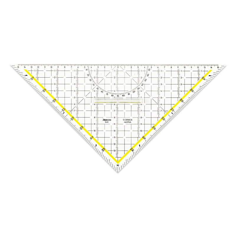 Aristo AR1648/2 Dreieck Kunststoff Schwarz, Transparent, Gelb 1 Stück(e)