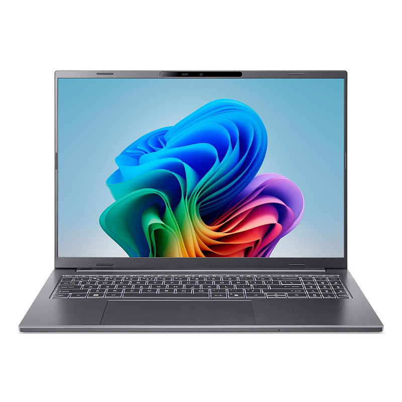 Acer Aspire 16 AI NX.JLNEG.009 netbook Copilot+ PC Snapdragon X1-26-100 40,6 cm (16") WUXGA 16 GB LPDDR5x-SDRAM 512 GB SSD Wi-Fi 7 (802.11be) Windows 11 Home Deutsch Grau