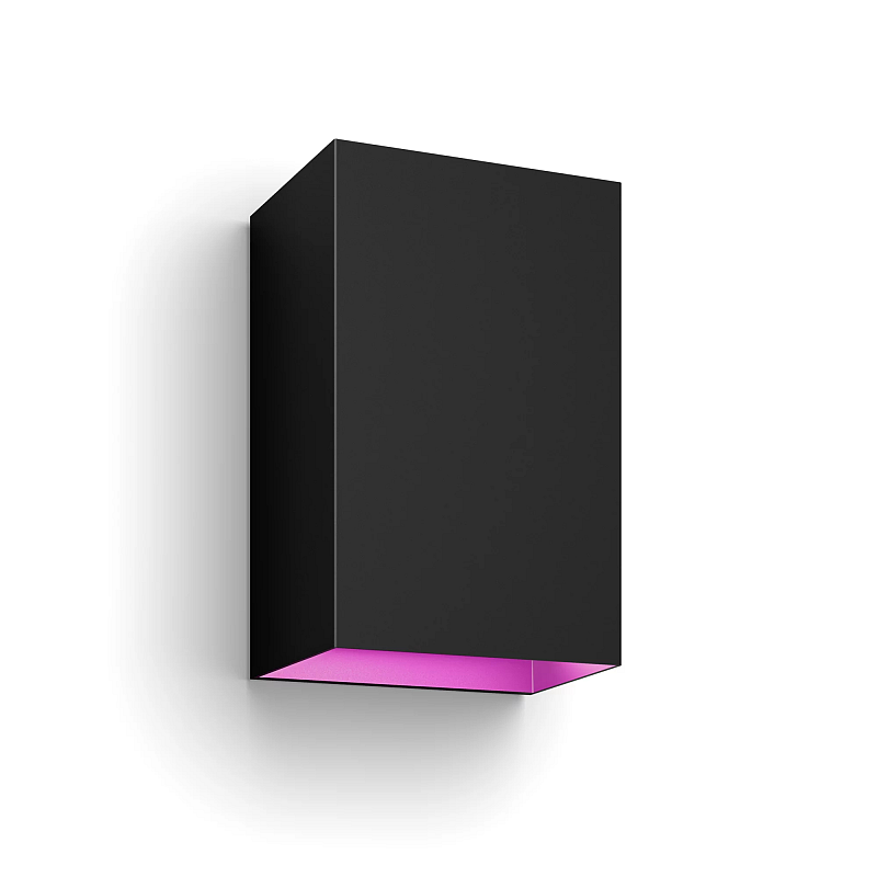 Philips Hue White and Color ambiance Resonate Outdoor Wandleuchte schwarz