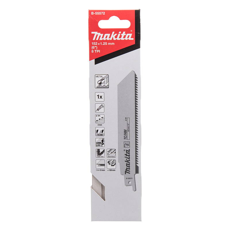 Makita B-55572 Sägeblatt für Stichsägen, Laubsägen & elektrische Sägen Wolframkarbid (TC) 1 Stück(e)
