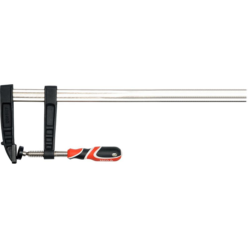 Yato YT-6450 Schraubzwinge F-Klammer 50 cm Schwarz, Rot, Stahl