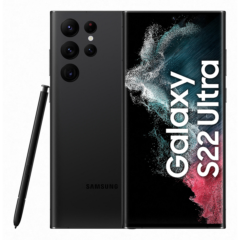 Samsung Galaxy S22 Ultra SM-S908B 17,3 cm (6.8") Dual-SIM Android 12 5G USB Typ-C 8 GB 128 GB 5000 mAh Schwarz