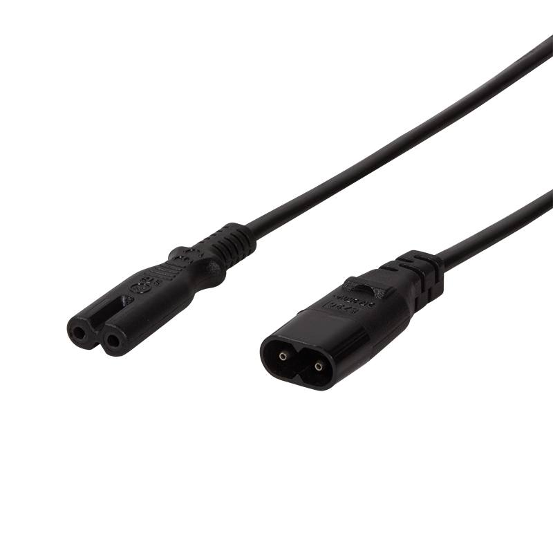 LogiLink 2m, IEC 60320-C8/IEC 60320-C7 Schwarz C7-Koppler C8-Koppler