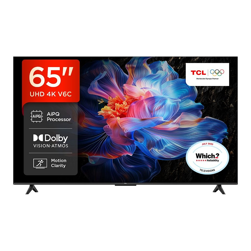 TCL 65V6C-UK Fernseher 165,1 cm (65") 4K Ultra HD Smart-TV WLAN Metallisch 280 cd/m²